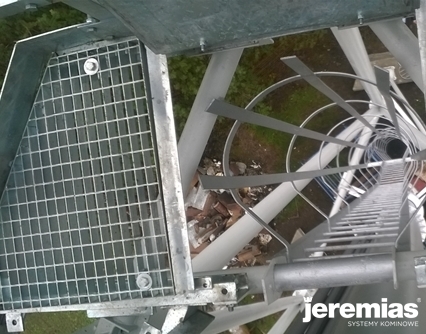 Renowacja komina w konstrukcji kratowej